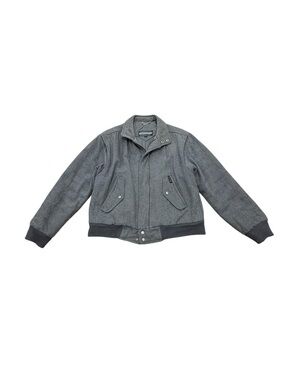 Men’s Vintage Members Only Wool Jacket Grey Bomber 1990s